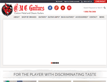 Tablet Screenshot of cmcguitars.com